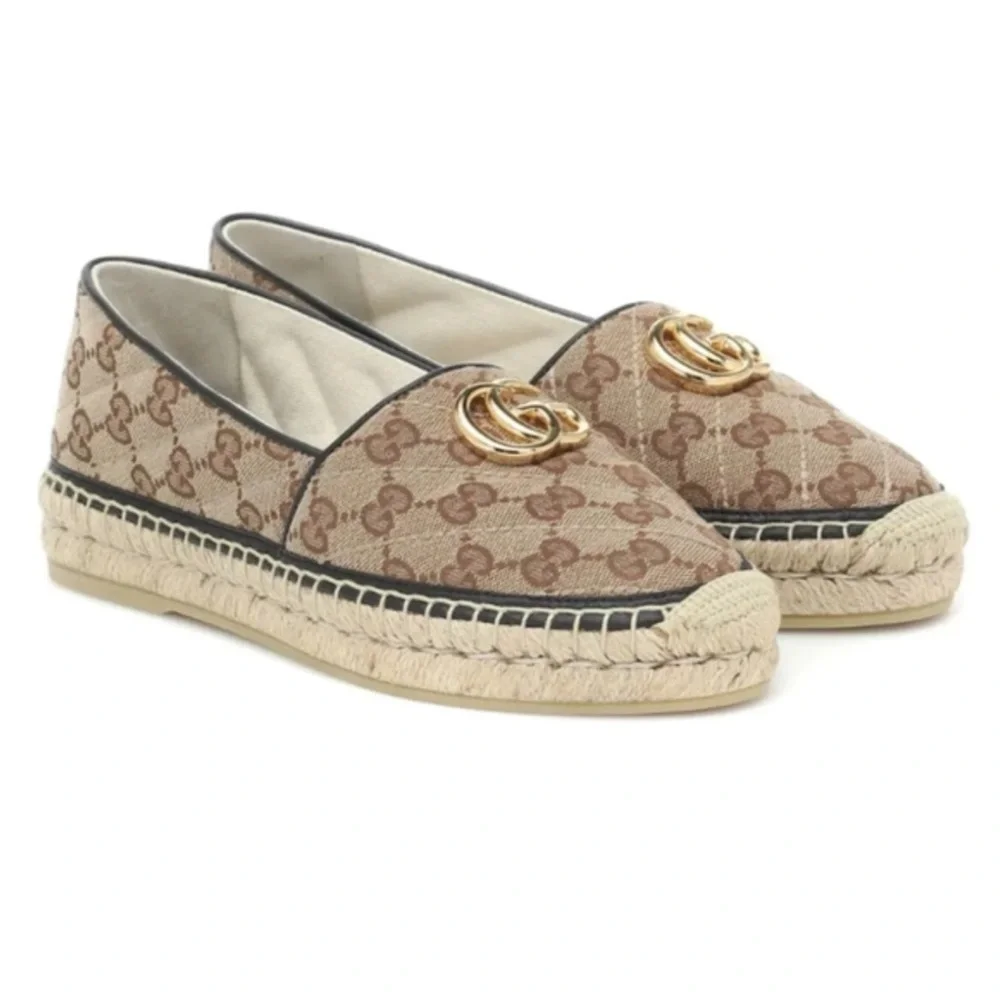 Gucci, GG Supreme canvas Espadrilles size 40.5 made in Italy